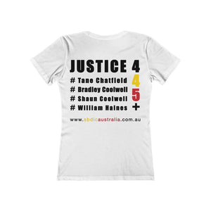 SBDIC Australia Campaign 4 Justice Women's Tee